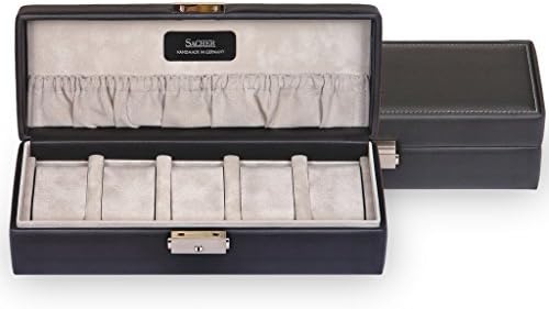 SACHER case for 5 watches / black / handmade in Germany