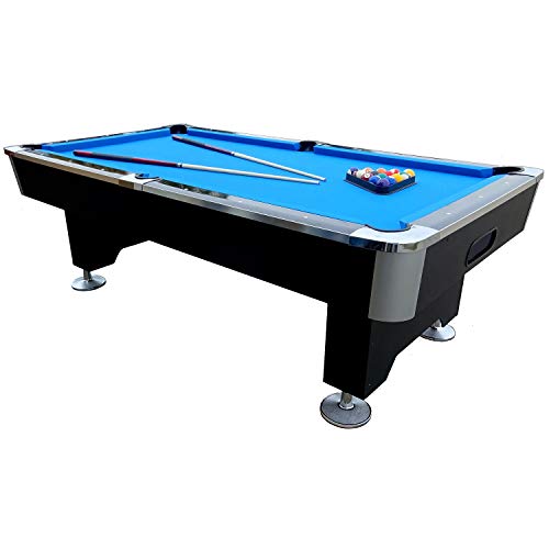 BuckShot Mesa de Billar Lemans 7ft 2 Leg - 213x121 cm - 320kg - Mesa Billar Americano 7 pies - Pizarra - Incluyendo Accesorios