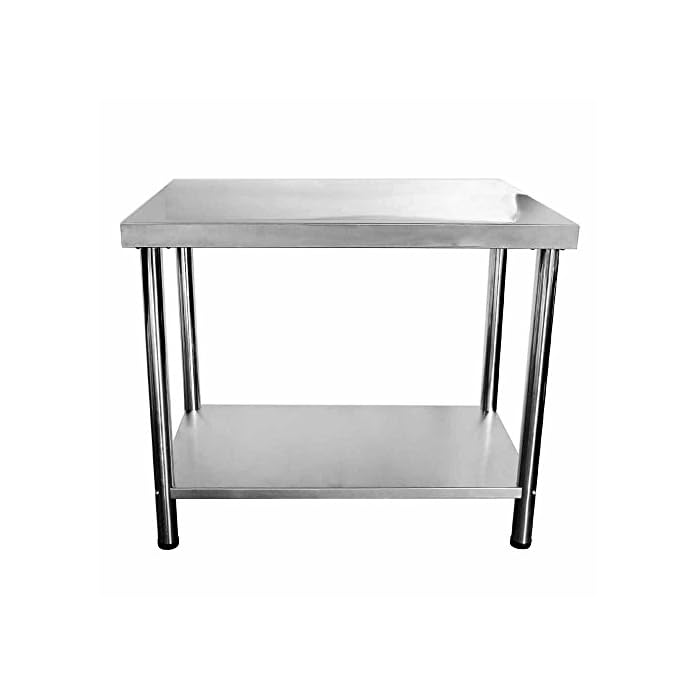 V2a Edelstahl Tisch Gastronomie Beistelltisch Grilltisch 100 X 50 Cm 85 Cm Hoch
