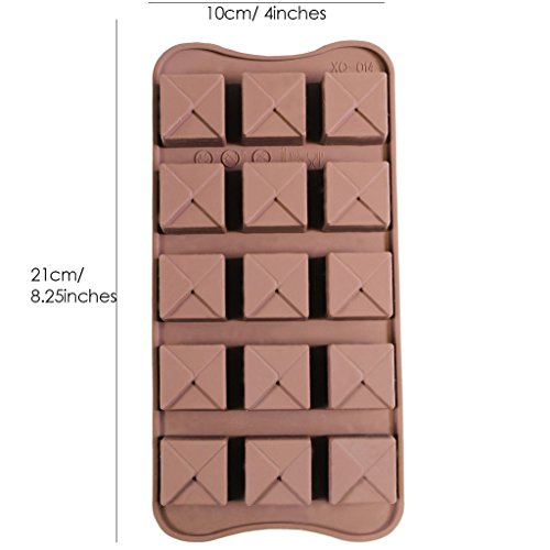 6er Set Flexible Pralinen Bonbon Eiswürfelschale aus Silikon zum Backen oder Einfrieren – Schale mit 90 Modellierförmchen von Kurtzy TM - 5
