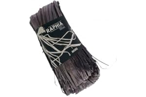 MegaCrea DIY Raphia Naturel Noir 50 g