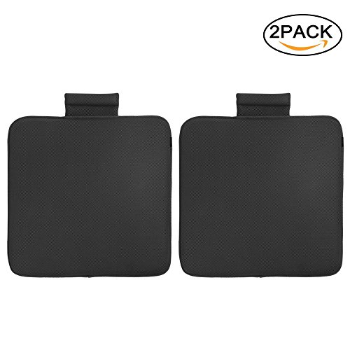 Preisvergleich Produktbild TanYoo Prima Atmungsaktiv Auto Sitzkissen, Orthopädisches Sitzkissen Stuhkissen für Auto und Büro, Waschbar, Kühlwirkung für Sommer Schwarz 45x45x3.5