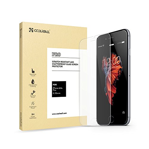 iPhone 6 Plus Panzerglas,Coolreall Schutzfolie für iPhone 6 Plus/6S Plus[3D Touch Kompatibel,0,33 mm HD Ultra Transparent,9H Härtegrad] - 7
