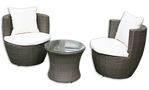 KMH, 3-teilige Gartensitzgruppe (inklusive Sesselauflage und Kissen) (#106095) KMH, 3-teilige Gartensitzgruppe (inklusive Sesselauflage und Kissen) (#106095)