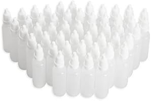 erioctry 50Pcs 8ML Empty Plastic Dropper Dropping Bottles(Drops of Plug Can Removable) Portable Plastic Bottle Eye Liquid Dropper Refillable Bottles Containers (8ML)