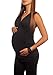 New Maternity V Neck Top Pregnancy Clothing Wear Size 8 10 12 14 16 18 Tops 5104 (16, Black)
