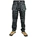 Produktbild Arbeit Hosen-, Tuff Multi Pocket HEAVY DUTY Combat Arbeiten Hosen-, Trade Extreme Pro Hose, dreifach vernäht Work Wear für Männer und Frauen von Armee und Workwear Gr. 40W x 32.5L, Schwarz