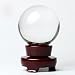 Produktbild Innova® Kristallkugel mit Ständer aus Holz, transparent, Heilung, Meditieren, Fotografie, 60 mm, 80 mm, 100 mm , durchsichtig, 100 mm