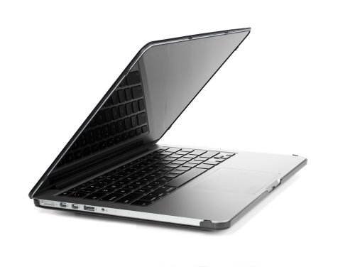 mCover hochwertigem Polycarbonat Hülle Schutzhülle Notebooktasche Hard – Shell – Case Tasche / Hartschale für Apple Macbbok Pro Retina 13 Zoll (Modell A1502 & A1425 ohne DVD) – Schwarz - 3