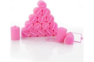 QIWENR 18 piezas Rulos Para el Pelo Espuma Rulos Para El Pelo Auto Agarre Rulos de Pelo,herramienta de peinado bricolaje rizador de esponja,adecuada para mujeres y niños (40 mm)