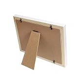Fontic 28,5x23cm Baby Bilderrahmen für Handabdruck und Fußabdruck Gipsabdruck aus Echtholz Babyrahmen mit sicherem Acrylglas und SGS zertifizierten Abdruckmasse, Pate Geschenk Geburt Taufe - 4