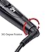 inkint 5 in 1 Tourmaline Ceramic Hair Waves Curling Wand Roller Iron Set Adjustable Temperature Hairdressing Tong with Anti-scald Glove for Long/Short Hair