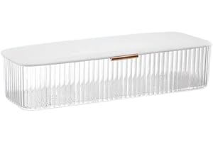 AITIME Aufbewahrungs-Organizer für Kosmetik-Kontaktlinsen und tägliche Einweg-Kontakte, transparente Kunststoff-Box für alle Marken (weiß)