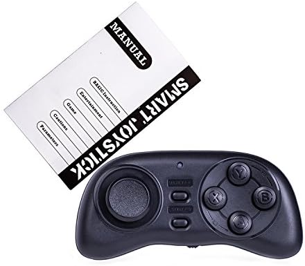 iManson Wireless Bluetooth Remote Controller Game Controller Portable Gamepad Joystick Selfie Camera Shutter Compatible with iOS android and PC System (Black)