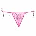 Produktbild CHARMW Lady sexy Dessous Strap Thong Pearl Pendant Höschen Light Erotic Lace t Pants Pink Durchschnitt