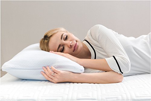 Orthopädisches Nackenstützkissen von TAMPOR Viscoelastischem Gelschaum Kopfkissen Premium Ergonomisches Kissen Nackenkissen mit Waschbaren Kopfkissenbezug 70×50 CM - 2