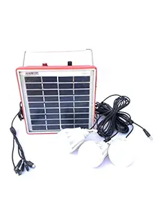 Solar Powered Home Light Kit, Emergency Light & 3 LED Bulbs