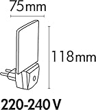 Best Season 357-11 LED Nachtlicht mit Sensor Nachtlampe Orientierungslicht für Steckdose - 5