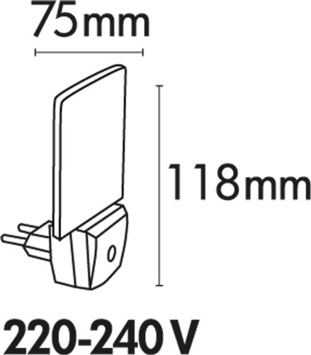 Best Season 357-11 LED Nachtlicht mit Sensor Nachtlampe Orientierungslicht für Steckdose - 5