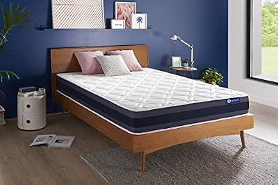 ACTISOM Matelas Actiflex Morpho 140 x 190 cm Ressorts ensachés et mémoire de Forme - Epaisseur : 24 cm - Confort : Equilibré - 5 Zones de Confort