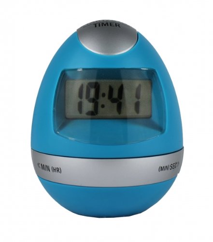 Digitaler Küchentimer Kurzzeitmesser Eieruhr programmierbar bis 99 min 59 s (blau)