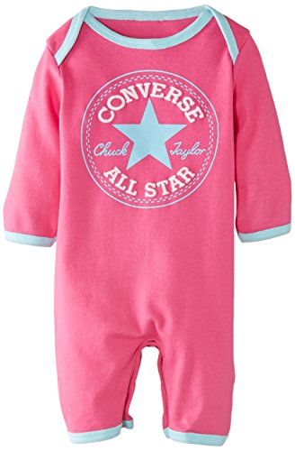 Converse Baby-Girls C.T.P 063531 Core Romper, Pink Paper, 6-9 Months
