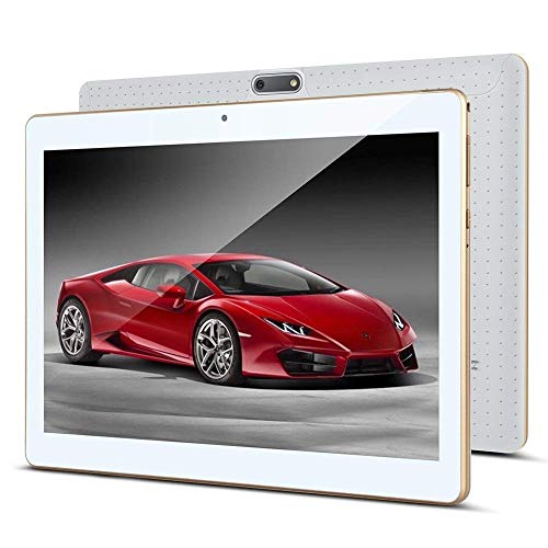 Android 8.1 tablet 10 inch 1920 x 1200 Full HD IPS touchscreen, dual camera 3 MP en 8 MP, 4GB RAM 64GB geheugen, Octa Core CPU, WiFi/WLAN/Bluetooth/GPS TYD-107(weiß)