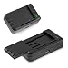 Produktbild kwmobile Universal Smartphone Akku Ladegerät - Handy Batterie Ladestation 1000mA mit USB-Anschluss - für Samsung LG HTC Motorola Huawei Nokia
