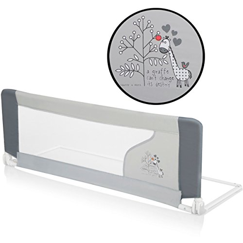 Preisvergleich Produktbild Bettschutzgitter Bettgitter GIRAFFE (120 x 40 cm) für Kinderbett