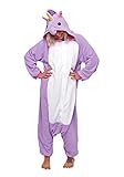 Einhorn Pyjamas Kostüm Jumpsuit Tier Schlafanzug Erwachsene Unisex Fasching Cosplay Karneval