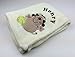 Personalised Baby Blanket. Luxurious wrap. Great Baby Gift. Choose from 6 Different Designs (Cream Hedgehog)