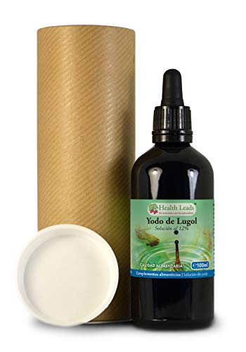 12% Solución de yodo de Lugol 100ml, Alta Potencia, Formulación líquida al 12% real, Pipeta de bulbo para una dispensación fácil y precisa, Hecho en Gales
