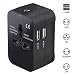Produktbild BDFA Universal Travel Adapter Netzstecker US EU UK AU Verlängerungsstecker 100V-250V Weltnetzteil, mit 2 USB-Ladeanschlüssen