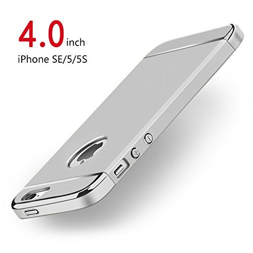 Funda iPhone SE PRO-ELEC Carcasa iPhone SE 5S 5 con Protector de Pantalla de Cristal Templado Completo 3 en 1 Desmontable Ultra-Delgado Anti-Ara azos Funda para iPhone SE 5 5s Carcasa para iPhone SE 5s 5 - 4 0 pulgada - Plata reviews Funda iPhone SE PRO-ELEC Carcasa iPhone SE 5S 5 con Protector de Pantalla de Cristal Templado Completo 3 en 1 Desmontable Ultra-Delgado Anti-Ara azos Funda para iPhone SE 5 5s Carcasa para iPhone SE 5s 5 - 4 0 pulgada - Plata