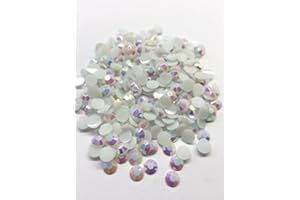 MajorCrafts® 2000pcs 4mm ss16 White AB Flat Back Round Resin Rhinestones C61