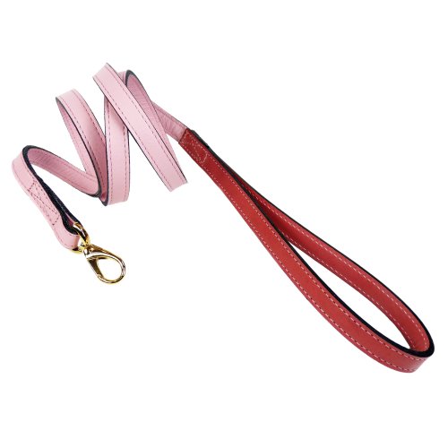Hartman-Rose-Mayfair-Dog-Lead-12-Inch-SweetPetal-Pink