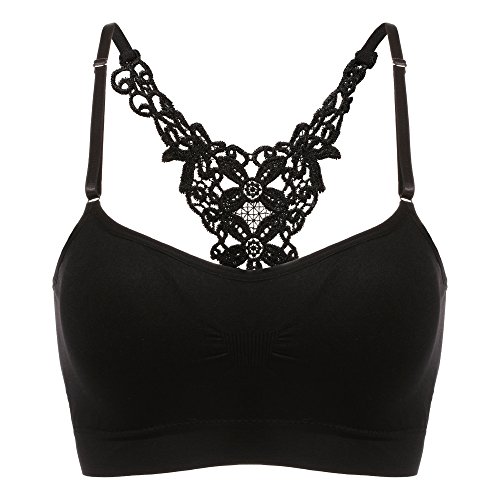 BH Sport,Sondereu Frauen Stretch Ohne Bügel Yoga Fitness Sports Training Still Bra Schlafen Unterwäsche Schwarz Rose Rot Nackt S-L
