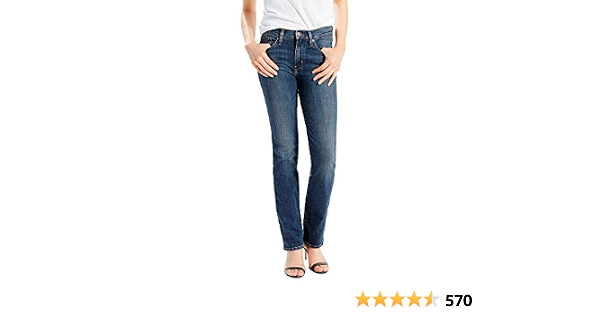 womens Slimming Straight Jean Jeans 