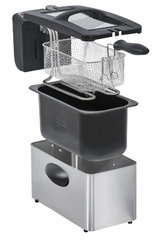 Steba DF 180 Edelstahl Fritteuse, Profi-Heizsystem, 3 L - 5