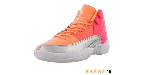 pink orange silver 12s