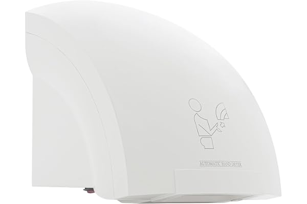 DCSYOG Automatisk handtork med värmefunktion 40–65 ℃, kompakt handtork för kommersiella eller privata ändamål, väggtork för kök badrum toalett