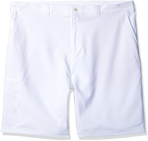 PGA Tour Men's Big &amp; Tall Motionflux Comfort Stretch Flat Front Cargo Short, Bright White, 44