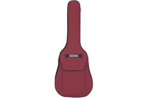 IPENNY Gitarrentasche Gepolsterte Wasserdicht Doppelgurte Gitarrenhülle 40 41 Zoll 600D Oxford 5MM Akustikgitarrentasche Gig Bag für Akustikgitarren