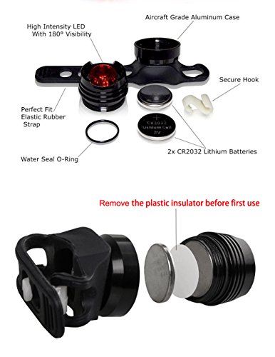 【Upgrade Version】LED Fahrradlampe aufladbar USB LED Scheinwerfer wasserdicht CREE XM-L2 Frontlicht 1200 Lumen 4 Licht-Modi Fahrradlicht mit Akku 4400mAh und RÜCKLICHT mit Knopfzellen - 6
