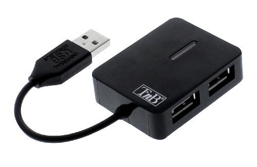 T'nB First Hub USB 2.0 4 Ports Noir