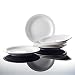 Produktbild Malacasa, Serie Regular, 6-tlg. Set Speiseteller Porzellanteller 8 Zoll Dessert Kuchen Teller Essteller Tafelservice