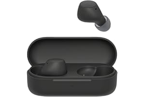 Sony TWS Słuchawki Douszne IPX4-C510, Małe, Lekkie, Bluetooth, Multipoint Connection, Ambient Sound, IPX4, Spotify Tap, Szybkie Ładowanie, Bateria 22 Godz., iOS i Android, Czarne