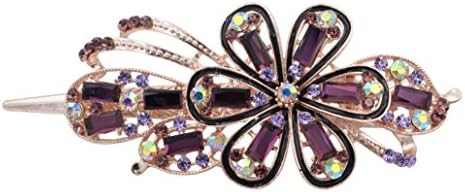 Totoro – Forget Me Not Always Drill Rhinestone Crystal Hair Clip/Hair Clip/Claw Large Size --- Noble Purple
