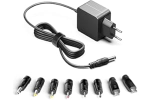 HKY Adaptateur Secteur 5.25V 5V 2A 3A Chargeur Pilote d'alimentation 8 adaptateurs de Prise CC Convertisseur 5 Volts sans Fil Chargeur 5V pour Radio Réveil