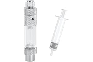 Begonia CO2 Blasenzähler, CO2 Regler Blasenzähler mit Rückschlagventil, CO2-Blasenzähler - Schnelle Wasserbefüllung, CO2 Druckminderer Regulator für Aquaristik, Bepflanzte Aquarien (Einzelner Kopf)